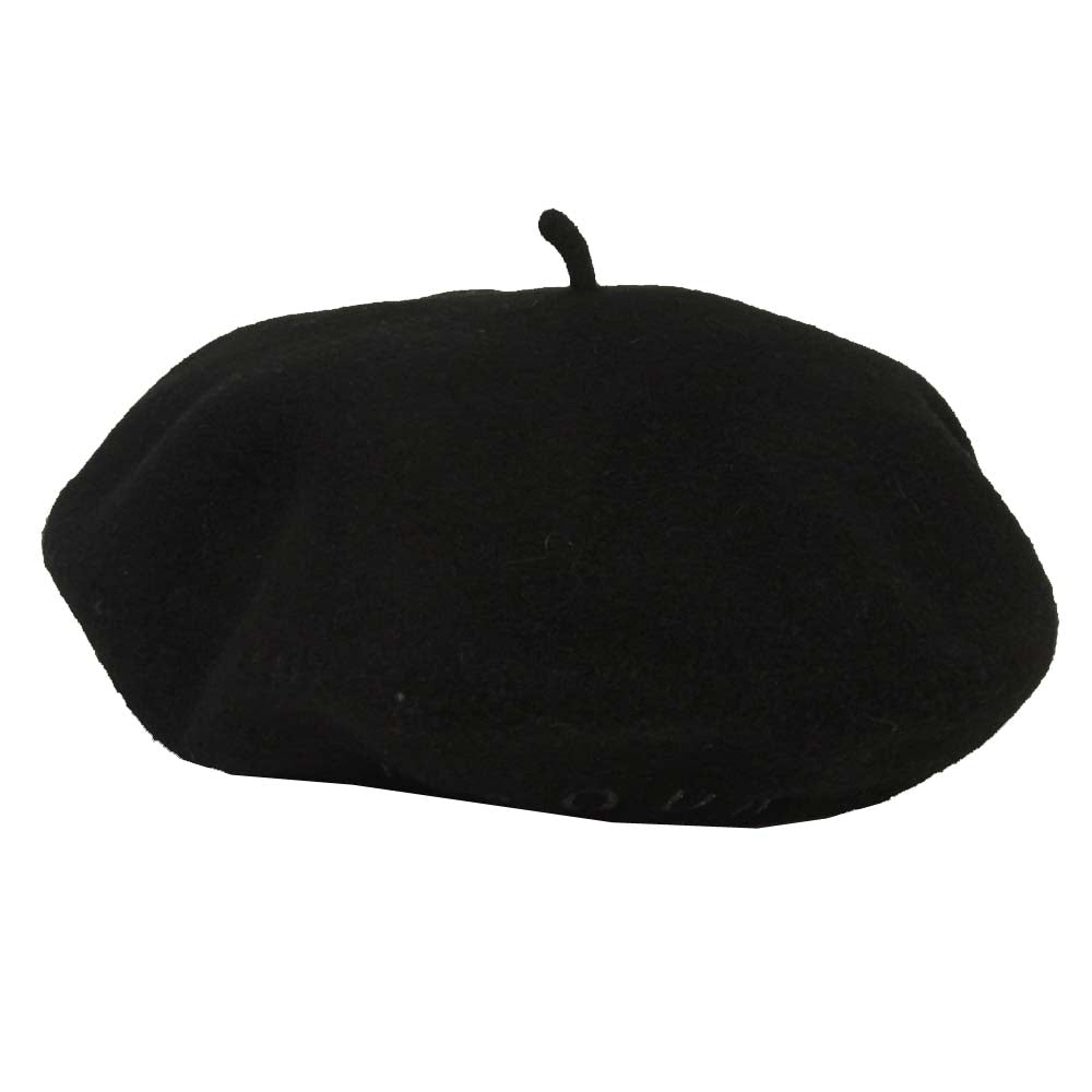HYSTERIC GLAMOUR ヒステリックグラマー 01193QH02 Le Beret Francais LOGO 刺繍 ベレー ブラック系【中古】