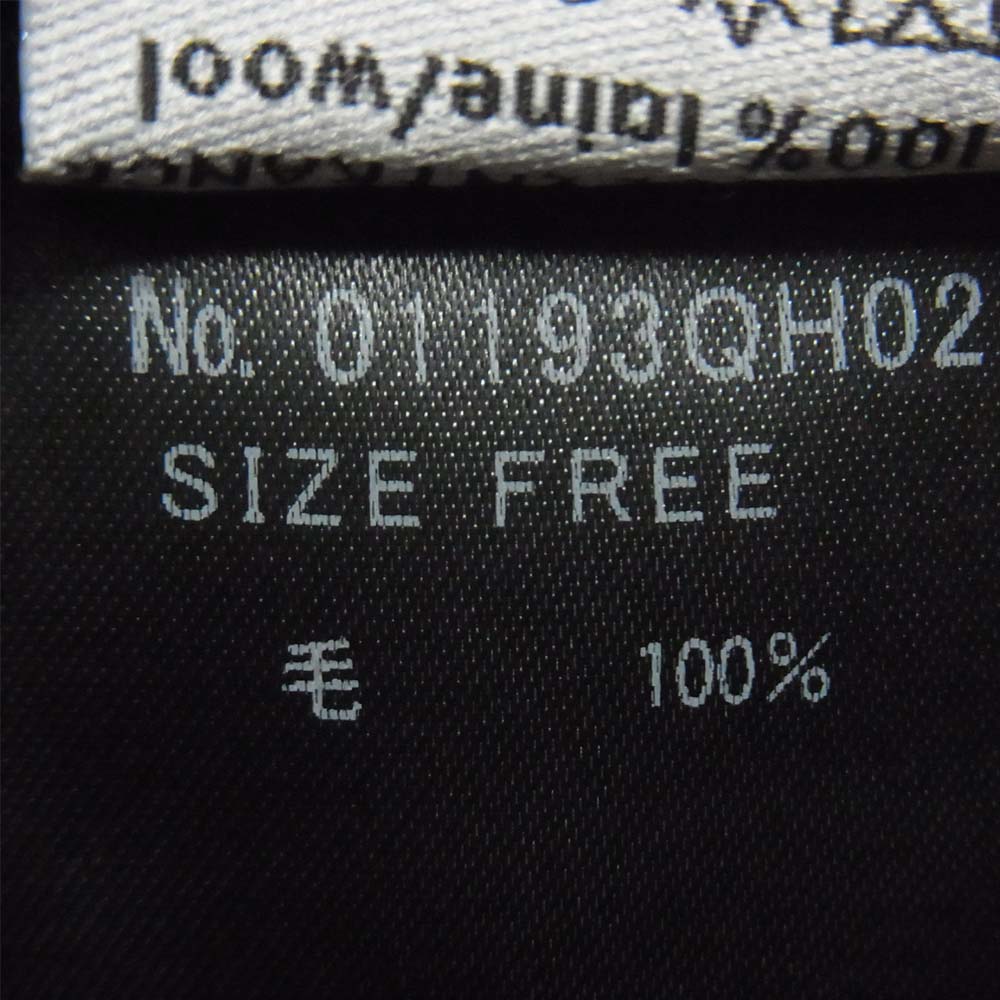 HYSTERIC GLAMOUR ヒステリックグラマー 01193QH02 Le Beret Francais LOGO 刺繍 ベレー ブラック系【中古】