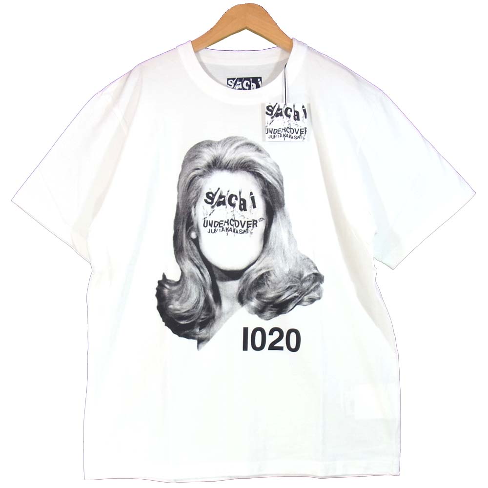 UNDERCOVER アンダーカバー  18SS UCT9818-2 sacai サカイ 半袖 Tシャツ ホワイト系 3【新古品】【未使用】【中古】