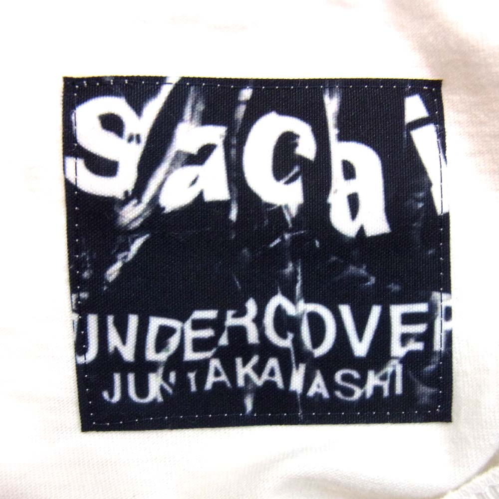 UNDERCOVER アンダーカバー  18SS UCT9818-2 sacai サカイ 半袖 Tシャツ ホワイト系 3【新古品】【未使用】【中古】