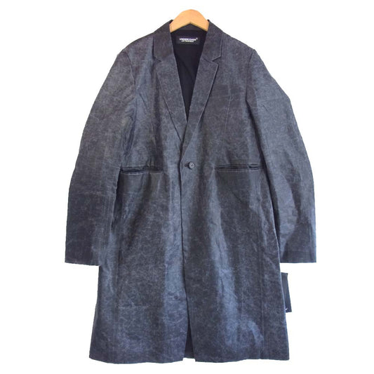 UNDERCOVER アンダーカバー UCV4308-2 コーティング コットン チェスター コート ブラック系 3【新古品】【未使用】【中古】