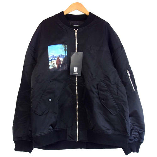 UNDERCOVER アンダーカバー JＵＷ4202-2 総柄 Ny ベンツアキ MA-1 ブラック系 5【新古品】【未使用】【中古】