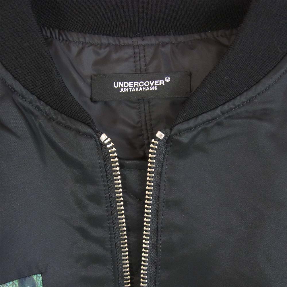 UNDERCOVER アンダーカバー JＵＷ4202-2 総柄 Ny ベンツアキ MA-1 ブラック系 5【新古品】【未使用】【中古】