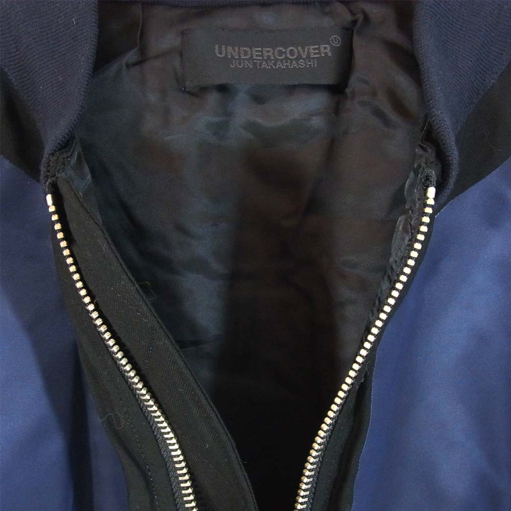 UNDERCOVER アンダーカバー UCY4211 コントラストパネル ボンバー ジャケット ネイビー系 3【新古品】【未使用】【中古】