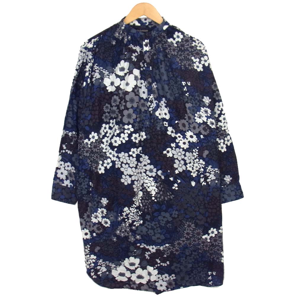 BOHEMIANS ボヘミアンズ 花柄 ボタン ネイビー系 2【中古】