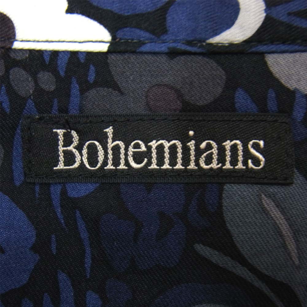 BOHEMIANS ボヘミアンズ 花柄 ボタン ネイビー系 2【中古】