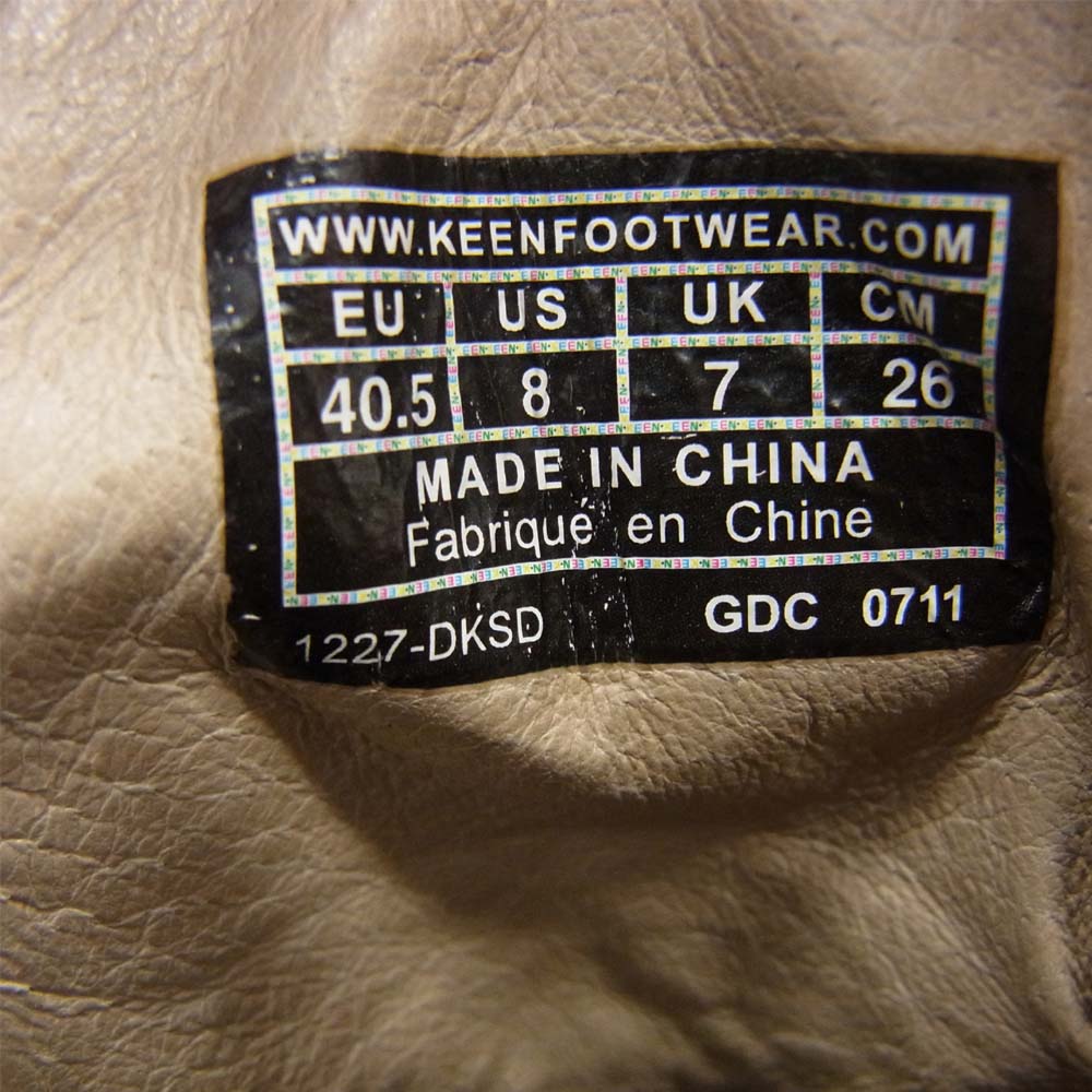 KEEN キーン 1227-dksd PYRENEES ピレニーズ マウンテン カーキ系 グリーン系 26cm【中古】