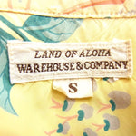 WAREHOUSE ウエアハウス LAND OF ALOHA アロハ シャツ イエロー系 S【中古】