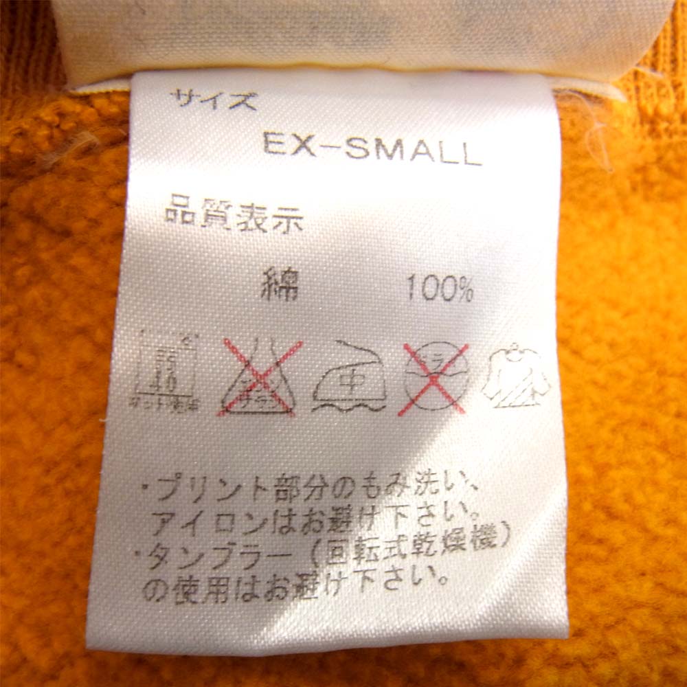 WAREHOUSE ウエアハウス PEANUTS ピーナッツ スヌーピー プリント スウェット オレンジ系 XS【中古】