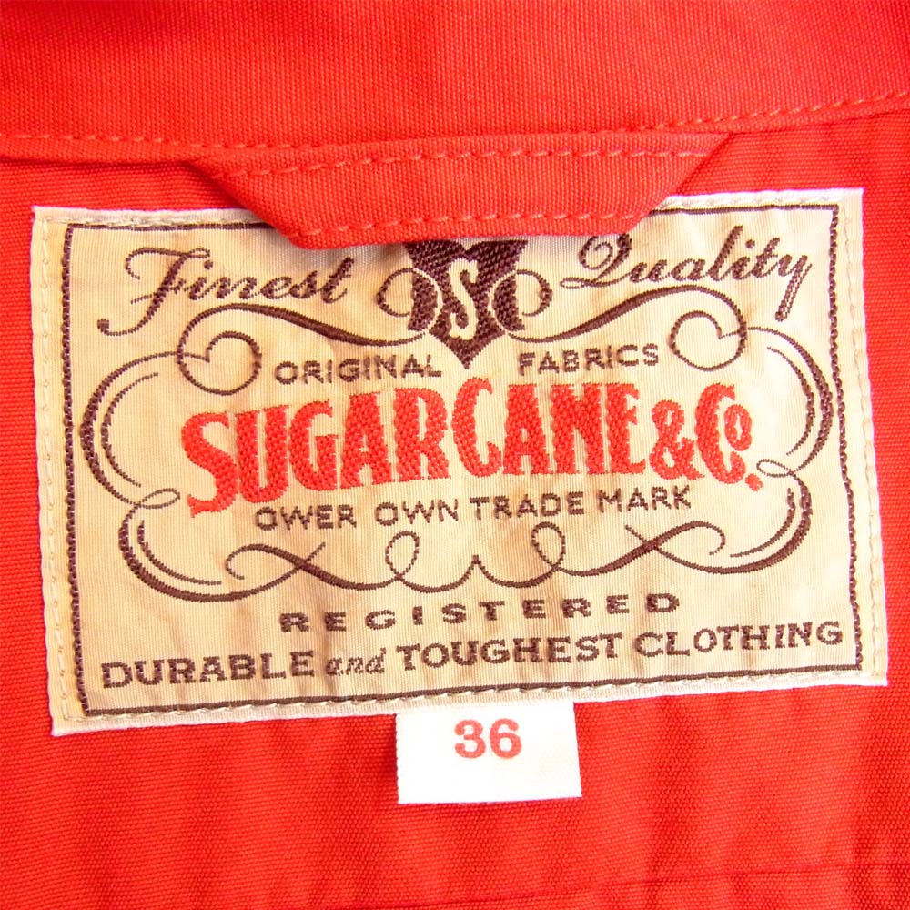 SUGAR CANE シュガーケーン SC13495 SPORT JACKET スポーツ ジャケット レッド系 36【中古】
