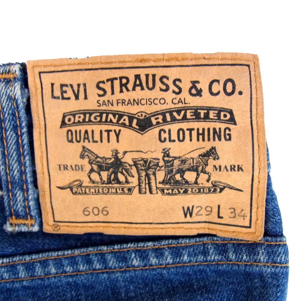 Levi's リーバイス 30606-0033 VINTAGE CLOTHING ビンテージクロージング LVC USA製 ビックE 復刻 606 デニムパンツ インディゴブルー系 29【中古】