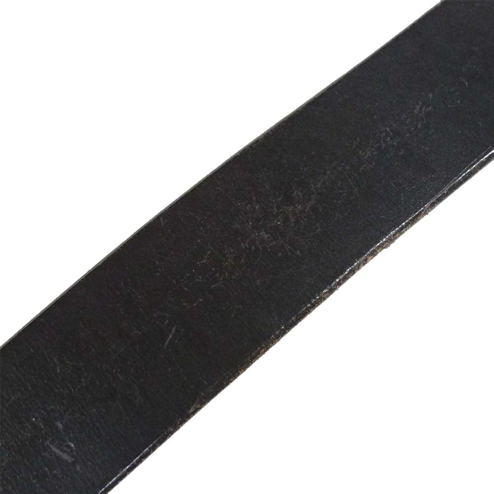 The REAL McCOY'S ザリアルマッコイズ 旧マッコイ 英国製 ダブルピン レザー ベルト ダークブラウン系 28【中古】