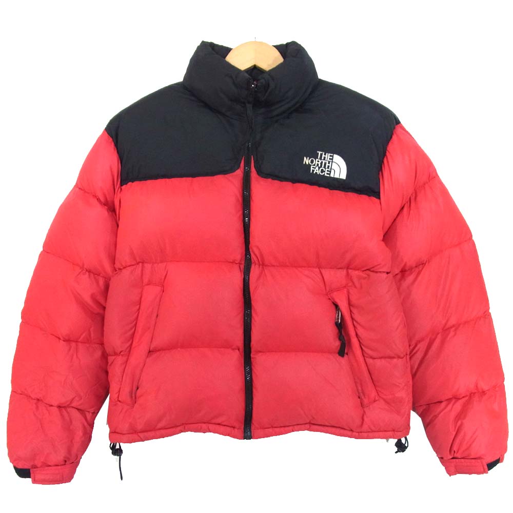 THE NORTH FACE ノースフェイス NF002YO ヌプシ ダウンジャケット レッド×ブラック系 S【中古】