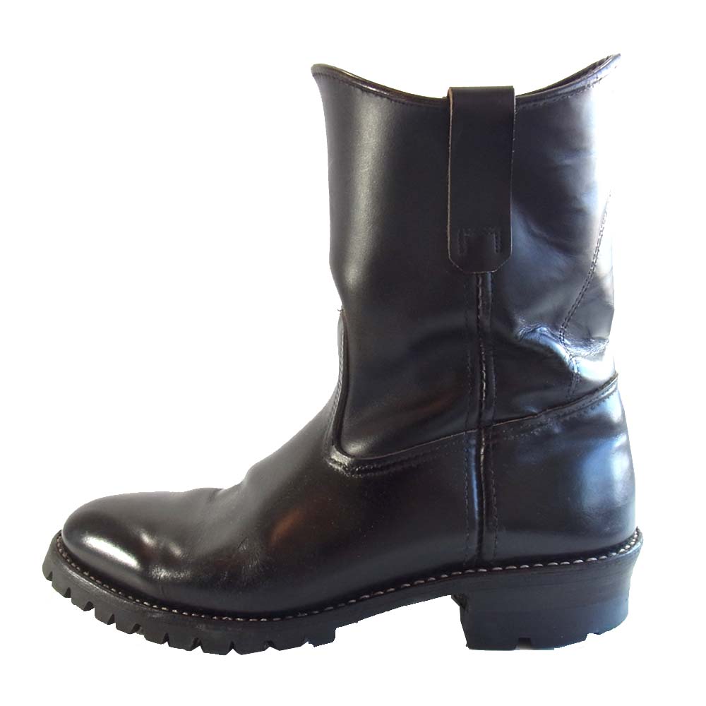 RED WING レッドウィング 8169 縦刺繍羽タグ ペコスブーツ ブラック系 8.5E【中古】