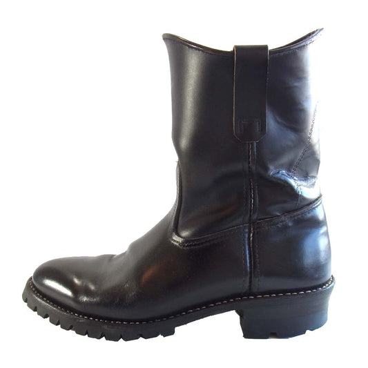 RED WING レッドウィング 8169 縦刺繍羽タグ ペコスブーツ ブラック系 8.5E【中古】