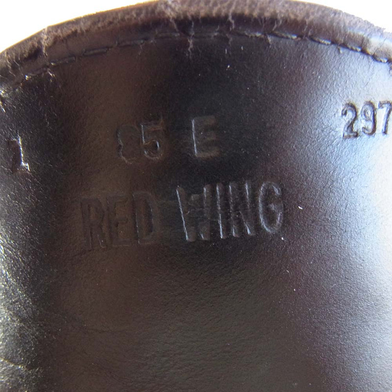 RED WING レッドウィング 8169 縦刺繍羽タグ ペコスブーツ ブラック系 8.5E【中古】