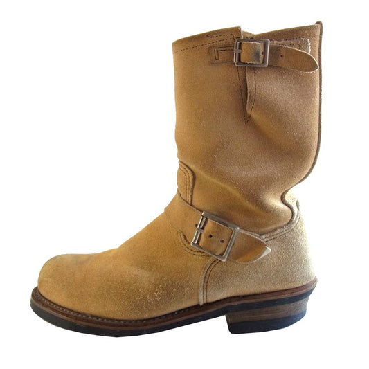 RED WING レッドウィング 8268 PT99 スチールトゥ スエード エンジニアブーツ ベージュ系 USA8.5【中古】