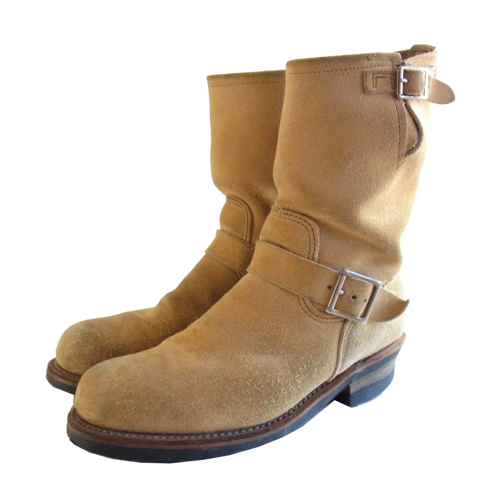 RED WING レッドウィング 8268 PT99 スチールトゥ スエード エンジニアブーツ ベージュ系 USA8.5【中古】