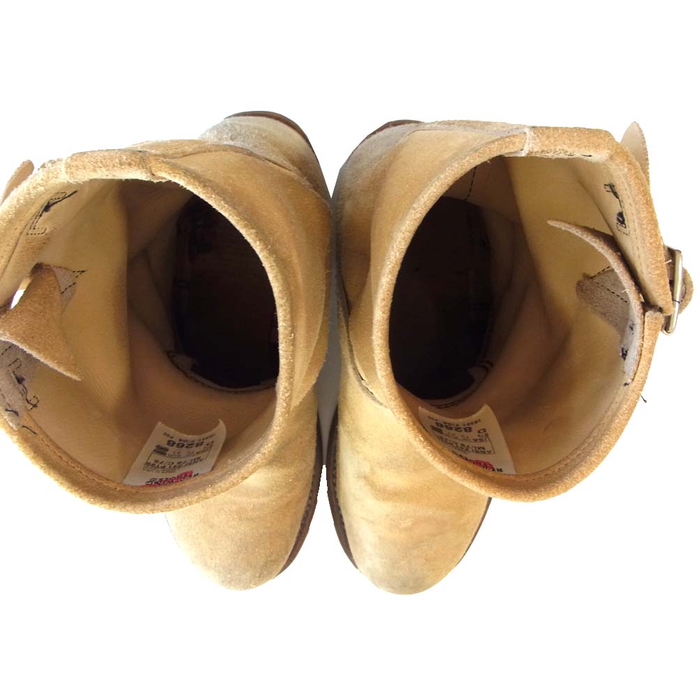 RED WING レッドウィング 8268 PT99 スチールトゥ スエード エンジニアブーツ ベージュ系 USA8.5【中古】