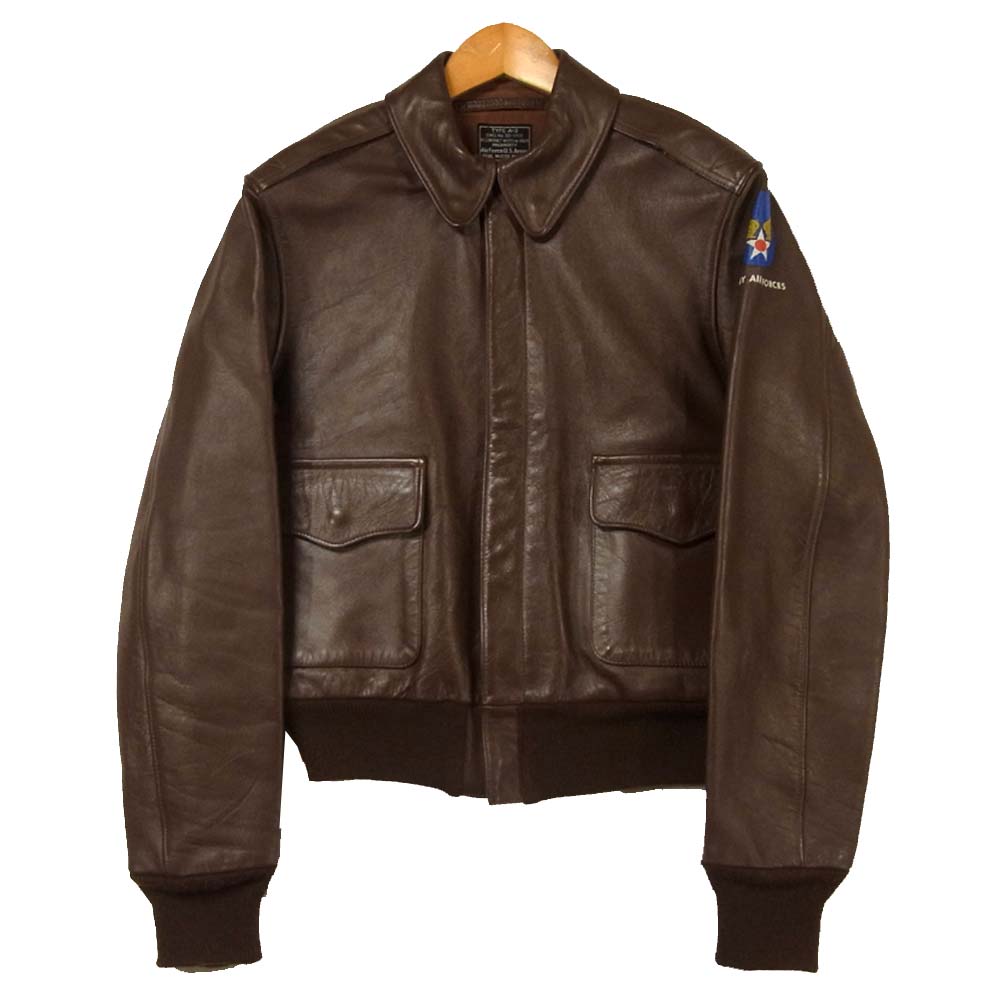 The REAL McCOY'S ザリアルマッコイズ 旧マッコイ ISOLA 30-1415 W535-BC-8824 A-2 フライトジャケット ブラウン系 36【中古】