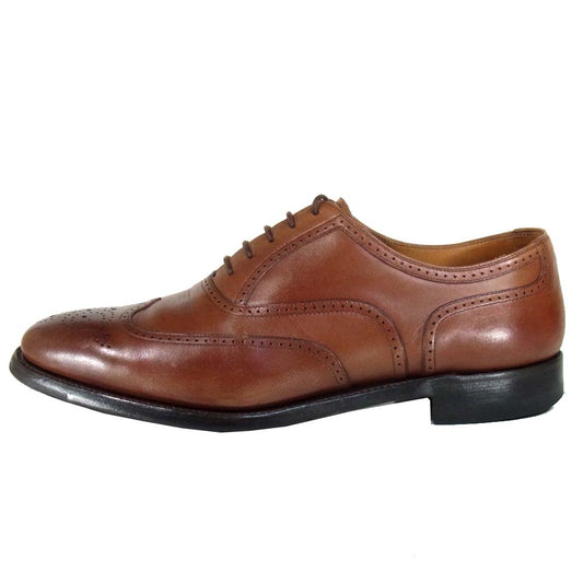 SCOTCH GRAIN スコッチグレイン ウイングチップ メダリオン ブラウン系 25.5cm【中古】