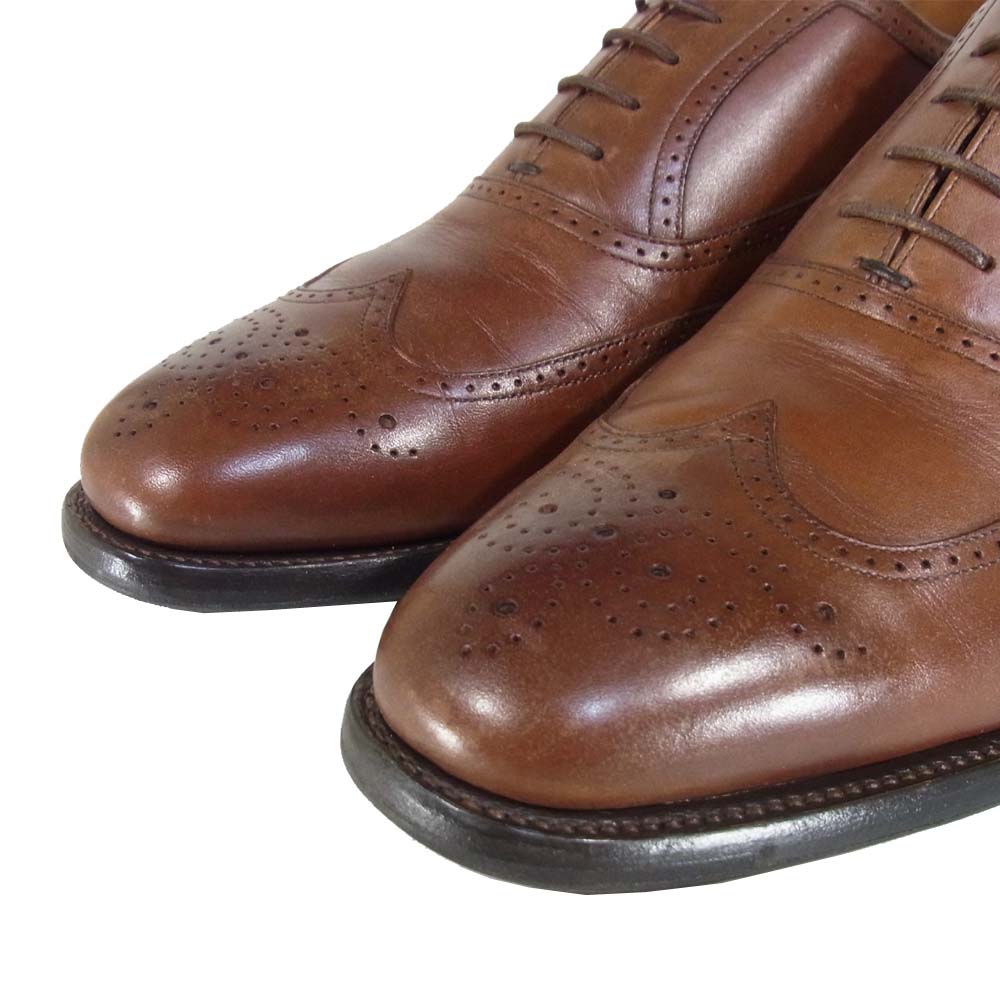 SCOTCH GRAIN スコッチグレイン ウイングチップ メダリオン ブラウン系 25.5cm【中古】