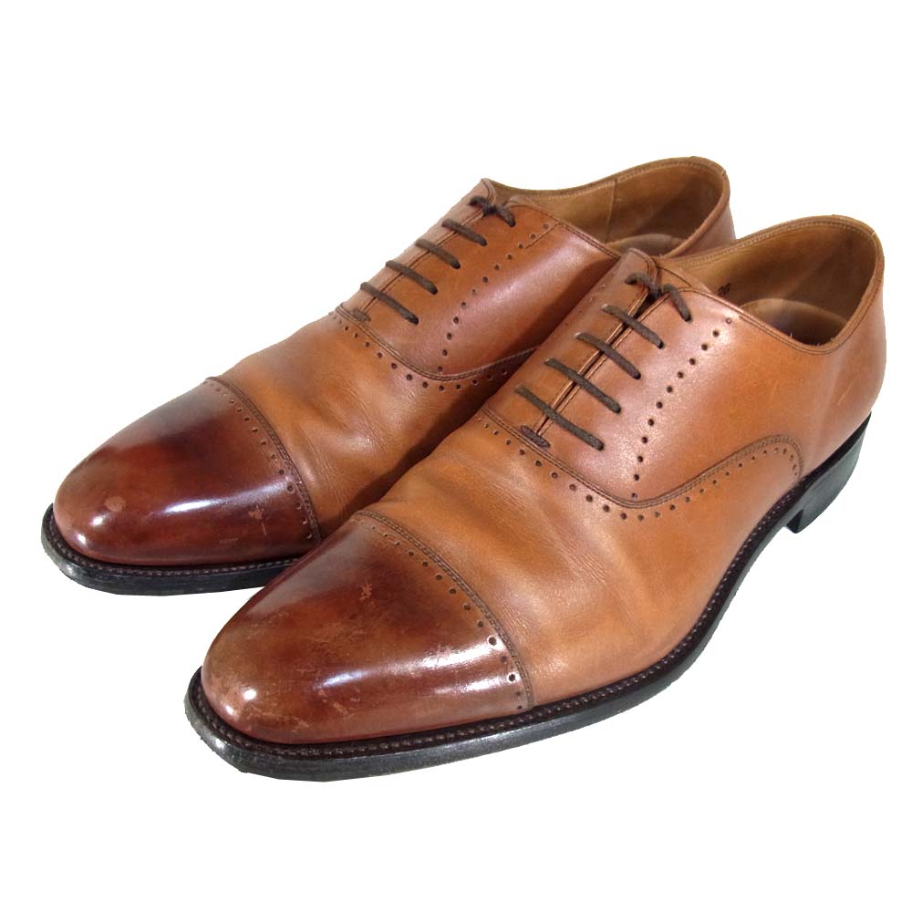 SCOTCH GRAIN スコッチグレイン HA-1006 匠シリーズ ストレートチップ ブラウン ブラウン系 26【中古】