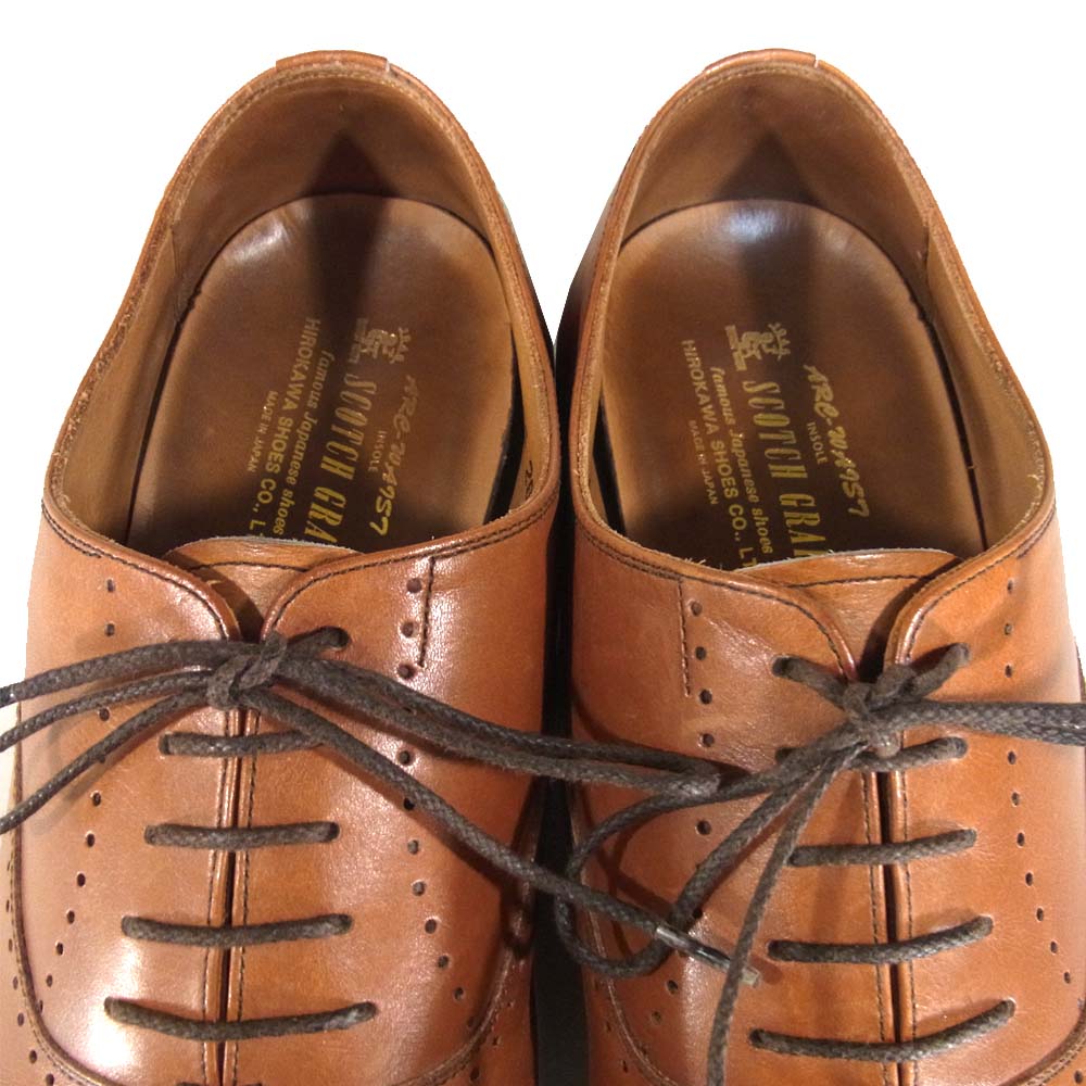 SCOTCH GRAIN スコッチグレイン HA-1006 匠シリーズ ストレートチップ ブラウン ブラウン系 26【中古】