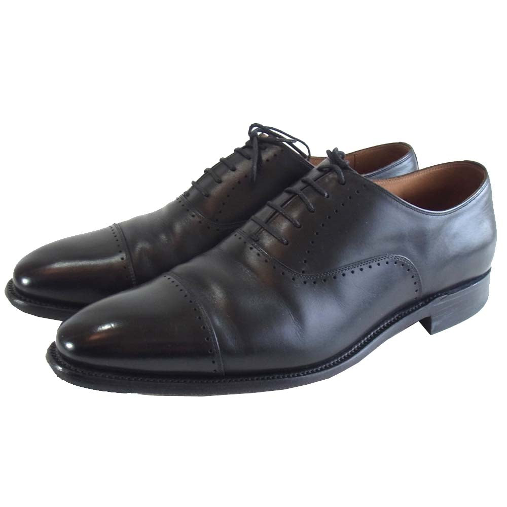 SCOTCH GRAIN スコッチグレイン 匠シリーズ ストレートチップ ブラック ブラック系 26【中古】
