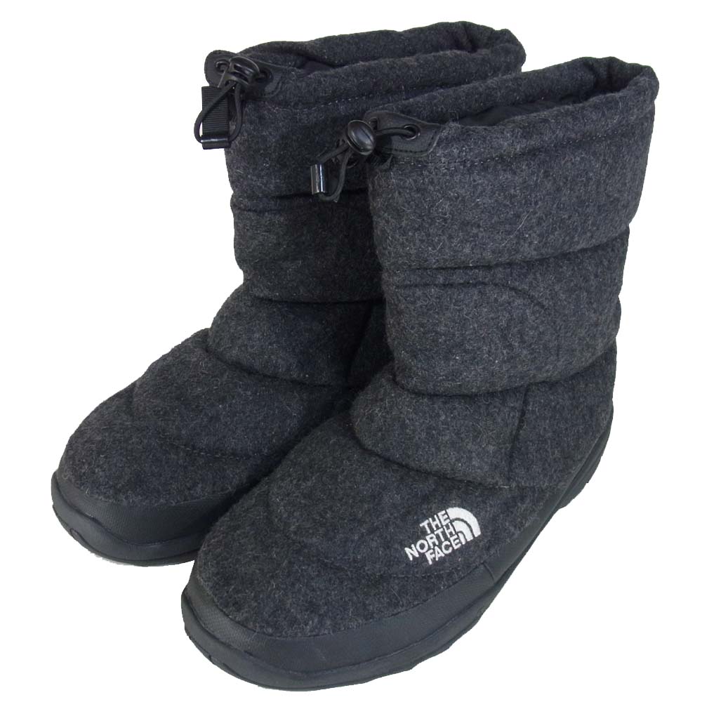 THE NORTH FACE ノースフェイス NF51485 NUPTSE BOOTIE WOOL ヌプシブーツ ウール  チャコール系 US10【中古】