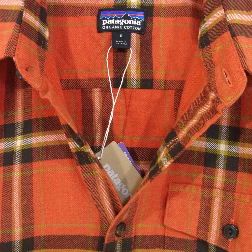 patagonia パタゴニア 20AW 54020 LHEM FA20 メンズ ライトウェイト フィヨルド フランネル シャツ レッド系 S【新古品】【未使用】【中古】