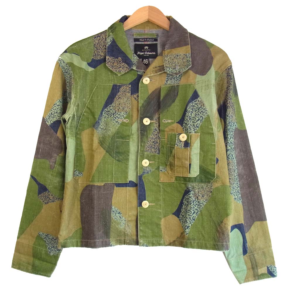 Nigel Cabourn ナイジェルケーボン 8071130031 イギリス製 SHORT JACKET CAMO DENIM  マルチカラー系 36【中古】