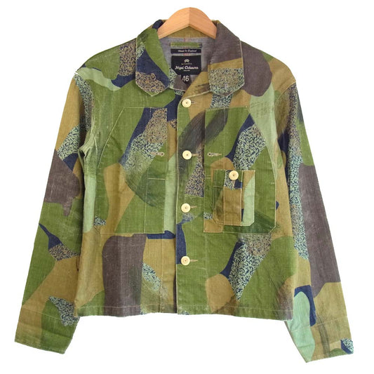 Nigel Cabourn ナイジェルケーボン 8071130031 イギリス製 SHORT JACKET CAMO DENIM  マルチカラー系 36【中古】