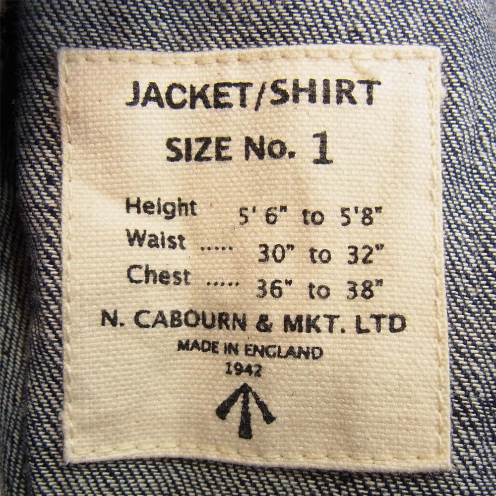 Nigel Cabourn ナイジェルケーボン 8071130031 イギリス製 SHORT JACKET CAMO DENIM  マルチカラー系 36【中古】
