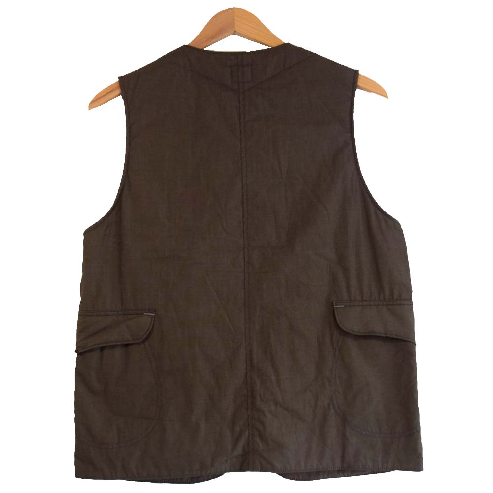 POST OVERALLS ポストオーバーオールズ 1512 CE Royal Traveler Vest cotton EOE with Thinsulate ロイヤルトラベラー 中綿シンサレート ベスト ブラウン系 S【新古品】【未使用】【中古】