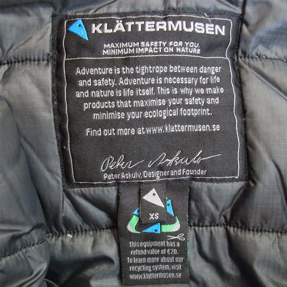 KLATTERMUSEN クレッタルムーセン KM301bj-13a MUNIN JACKET ムーニン ダウンジャケット レッド系 XS【中古】