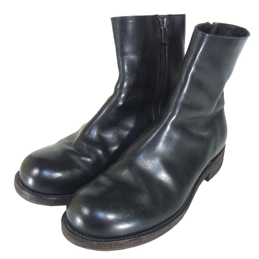 KAZUYUKI KUMAGAI ATTACHMENT カズユキクマガイアタッチメント サイドジップ ブーツ ブラック系 41【中古】