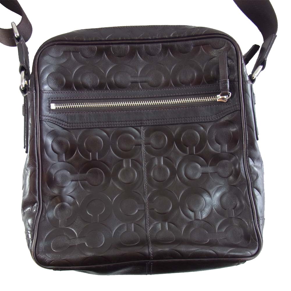 COACH コーチ 70615 オブアート ショルダーバッグ ブラウン系【中古】