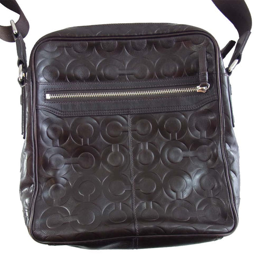 COACH コーチ 70615 オブアート ショルダーバッグ ブラウン系【中古】
