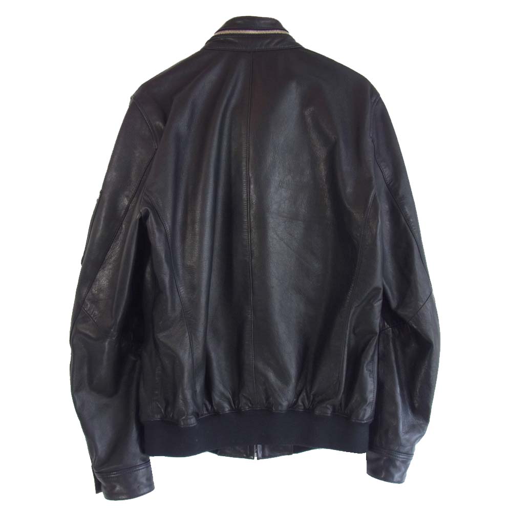 junhashimoto ジュンハシモト NUS71LO0246SH NANO UNIVERSE ラムレザー ブルゾン ブラック系【中古】
