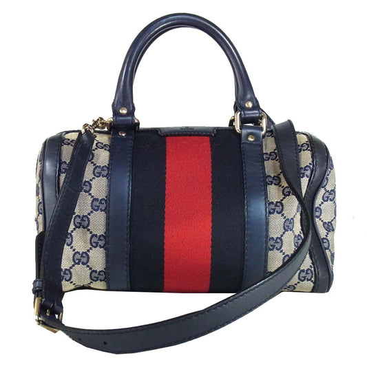 GUCCI グッチ 269876 ヴィンテージウェブ VINTAGE WEB ボストン グレー系【中古】
