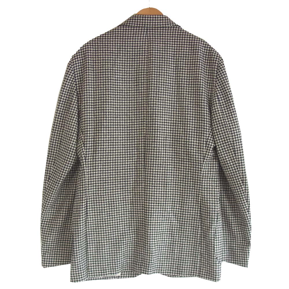 デペリトロ 2B 千鳥格子 チェック テーラード ジャケット 黒×白 48【新古品】【未使用】【中古】