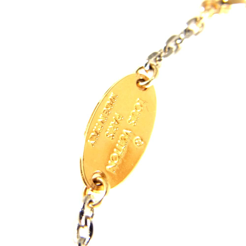 LOUIS VUITTON ルイ・ヴィトン M68077 ロゴマニア ブレスレット ゴールド系【中古】