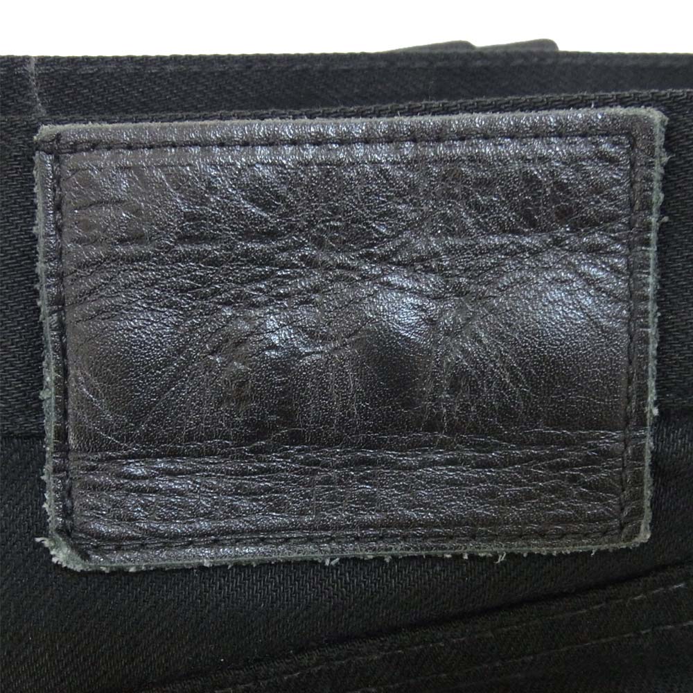 HYSTERIC GLAMOUR ヒステリックグラマー 0241AP20 スタッズ ブラック S デニム スリム パンツ ブラック系 28【中古】