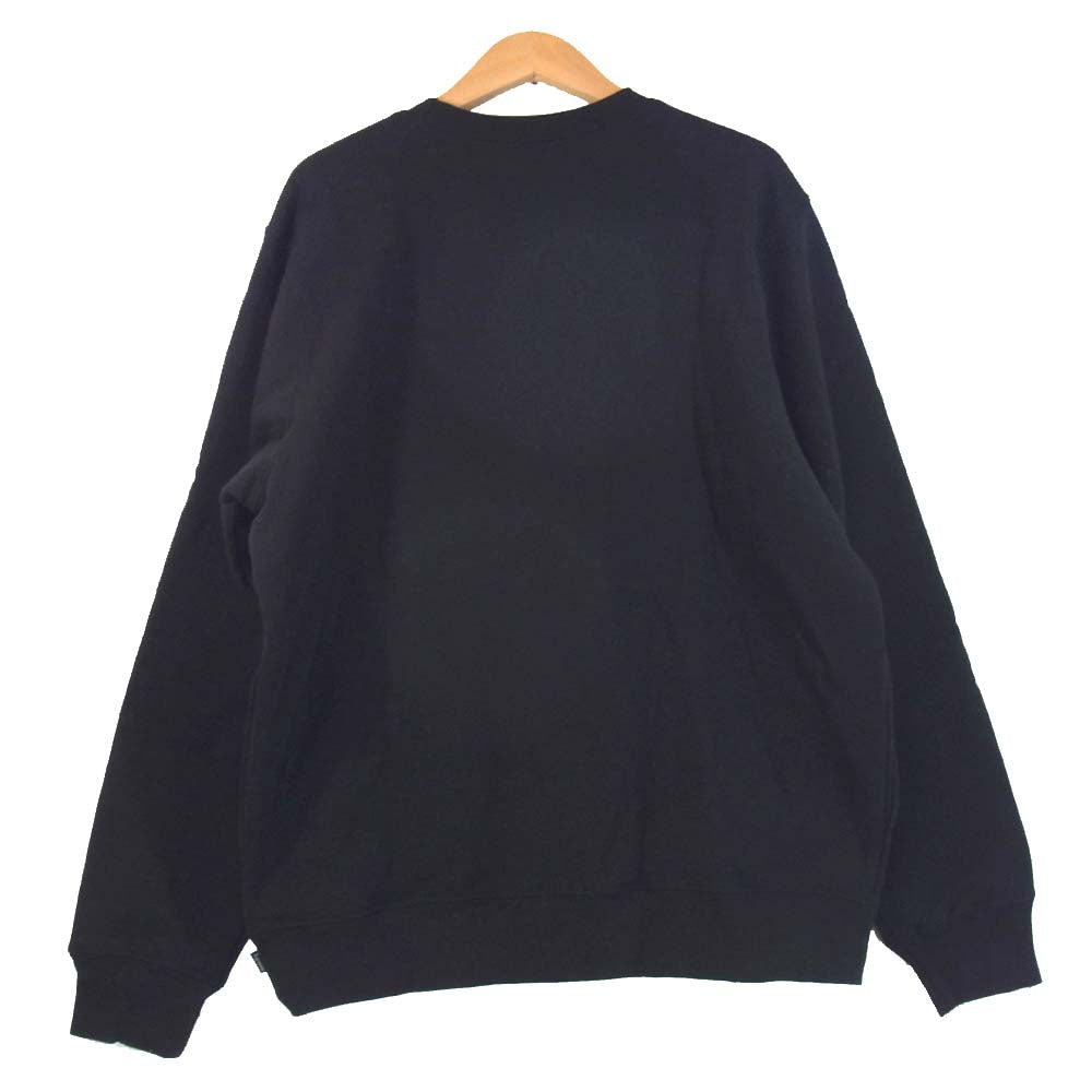 Supreme シュプリーム 17SS Vertical Logo Panel Crewneck バーティカル ロゴ クルー ネック ブラック系 M【新古品】【未使用】【中古】