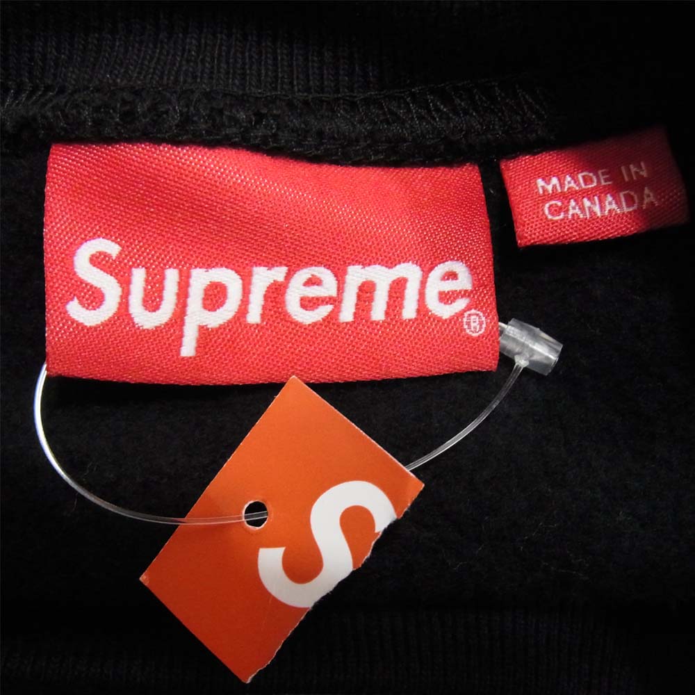 Supreme シュプリーム 17SS Vertical Logo Panel Crewneck バーティカル ロゴ クルー ネック ブラック系 M【新古品】【未使用】【中古】