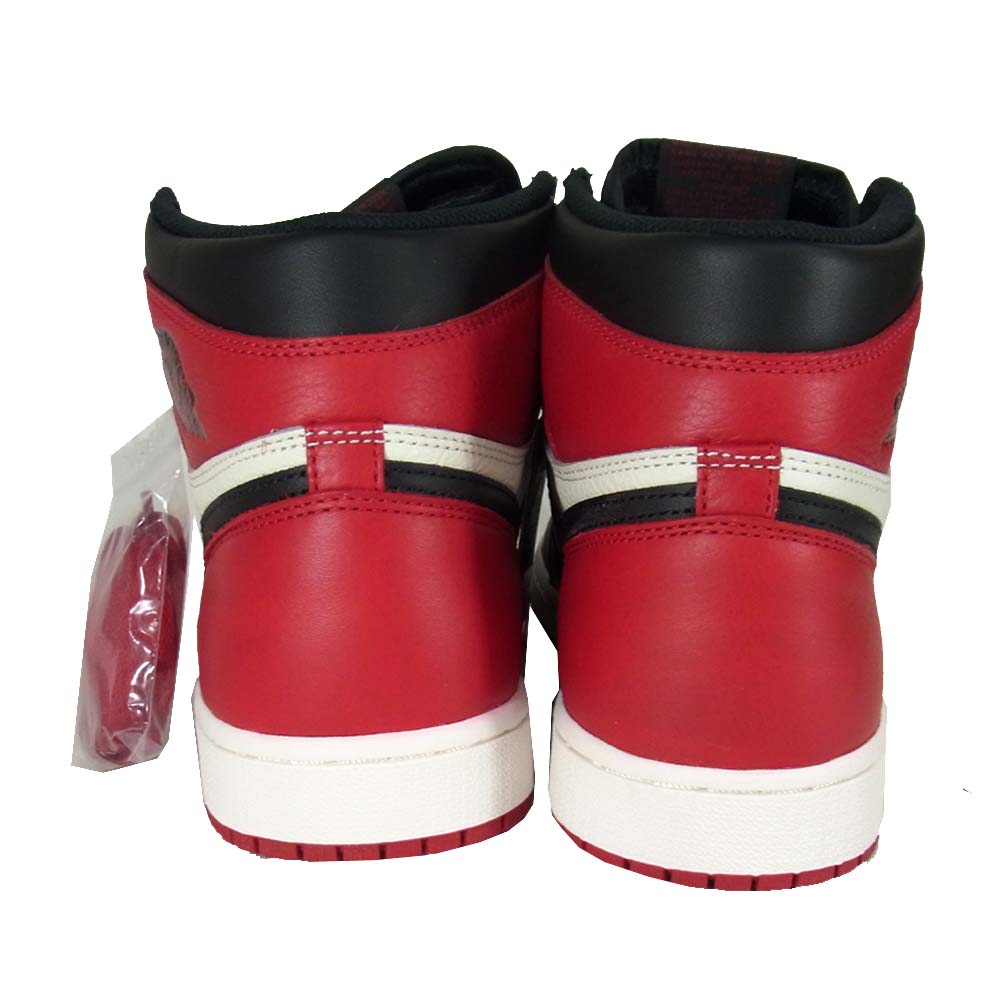 NIKE ナイキ 555088-610 AIR JORDAN 1 RETRO HIGH OG BRED TOE ナイキ エアジョーダン レトロ ブレッド レッド系 27cm【新古品】【未使用】【中古】