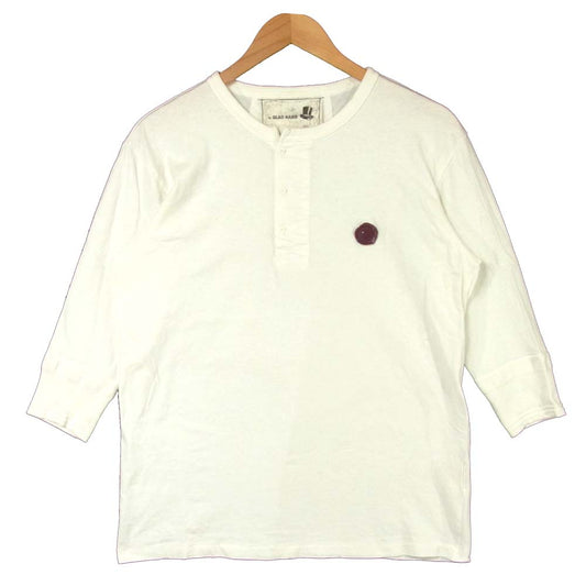 BY GLADHAND バイグラッドハンド ヘンリーネック バックプリント カットソー コットン オフホワイト系 M【中古】
