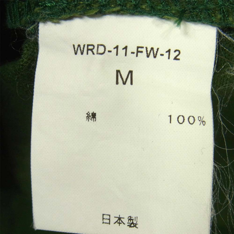 WEIRDO ウィアード WRD-11-FW-12 刺繍 長袖シャツ コットン 日本製 グリーン系 M【中古】