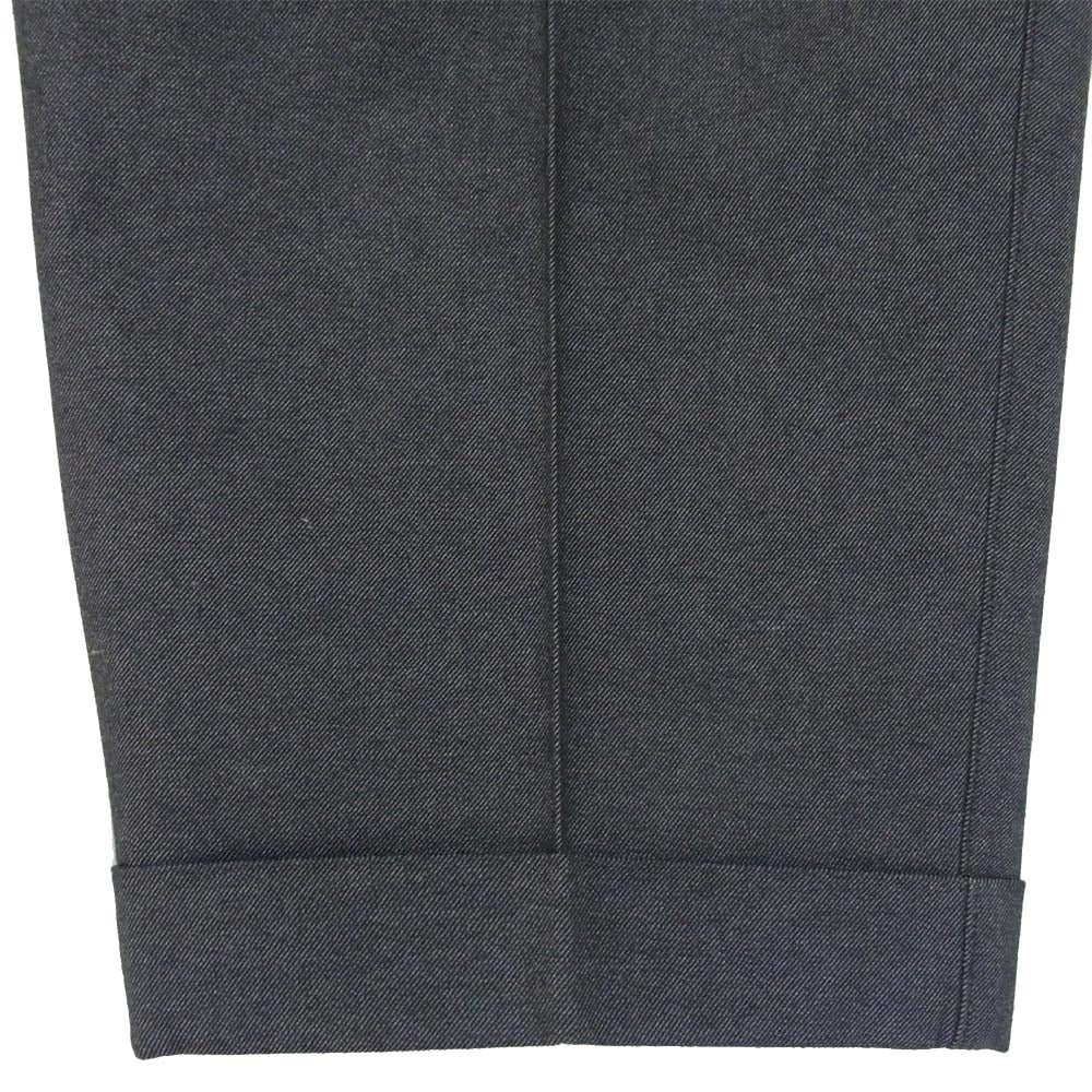 COMME des GARCONS HOMME コムデギャルソンオム HP-04021L 2タック コットンウール ワイド テーパード パンツ グレー系 L【中古】